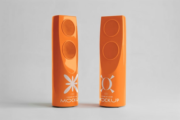 Orange Produkt im Studio-Mockup