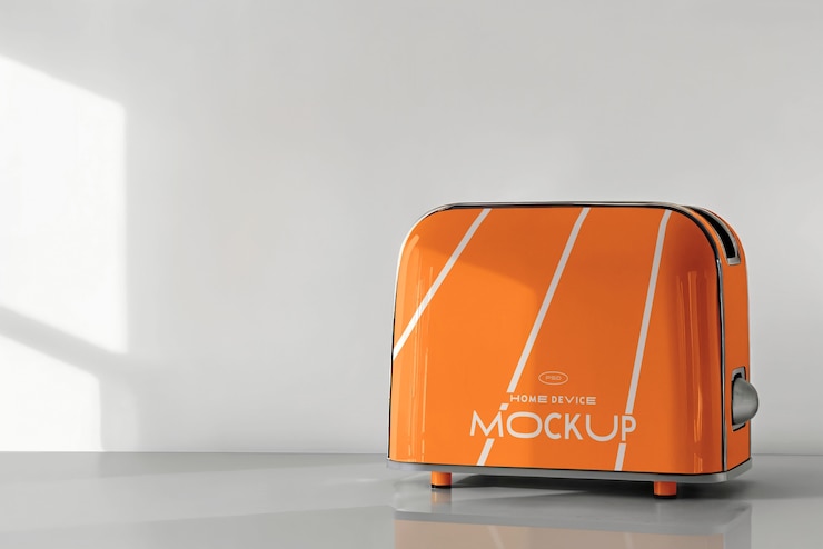 Orange Produkt im Studio-Mockup