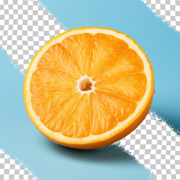 PSD orange scheibe auf durchsichtigem hintergrund