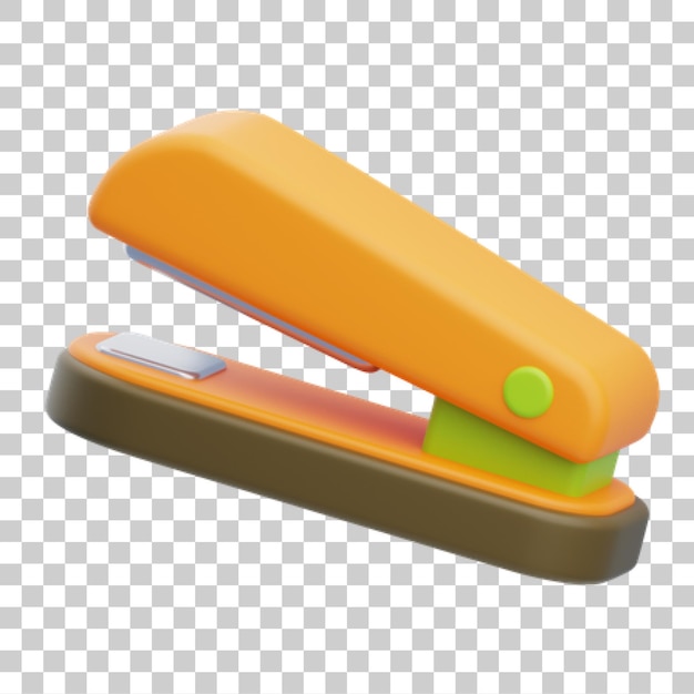 Orange Stapler 3D-Rendering