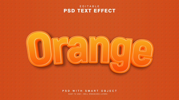 Orange Texteffekt