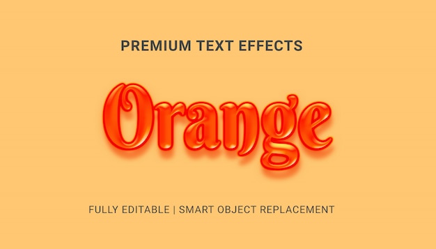 Orange texteffekt