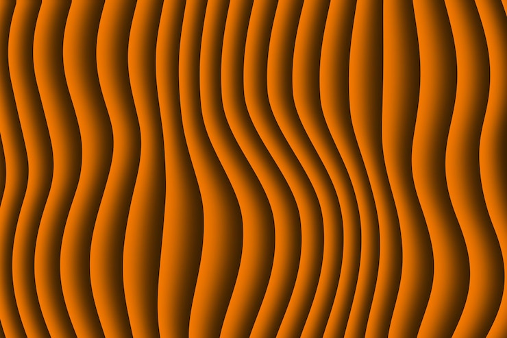 PSD orange waves abstract background psd