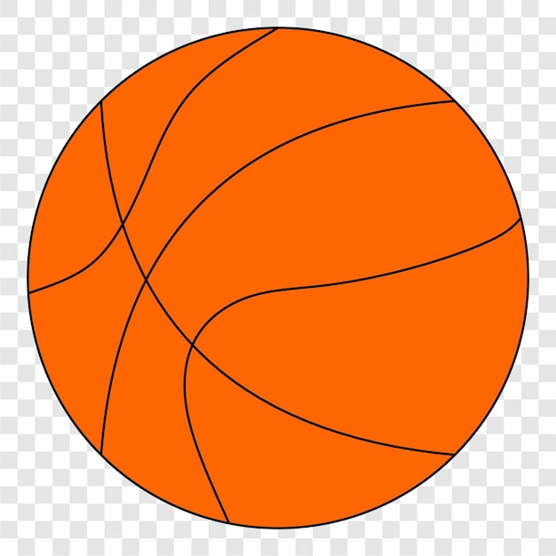 orangefarbener durchsichtiger Basketballball