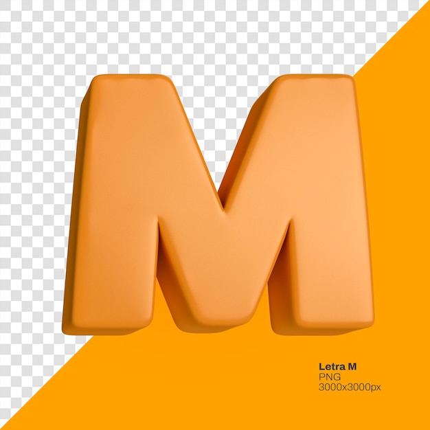 orangefarbenes Logo mit dem Buchstaben m