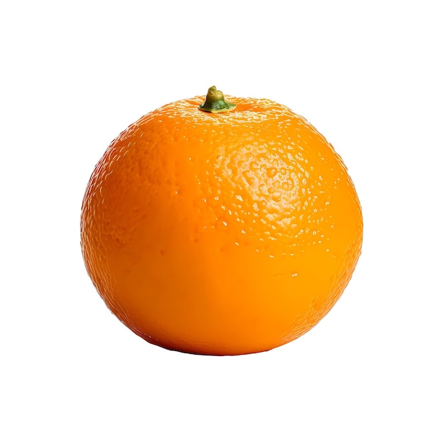 Orangenfrucht isoliert auf weißem hintergrund mit hoher auflösung