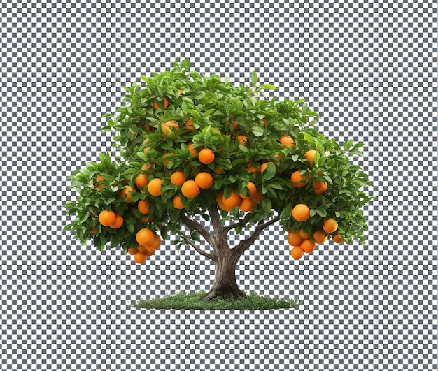 PSD des orangers naturels et frais isolés sur un fond transparent