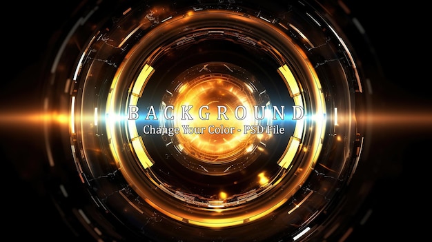Orb neon rays luminous hole Spiral cover Generative AI