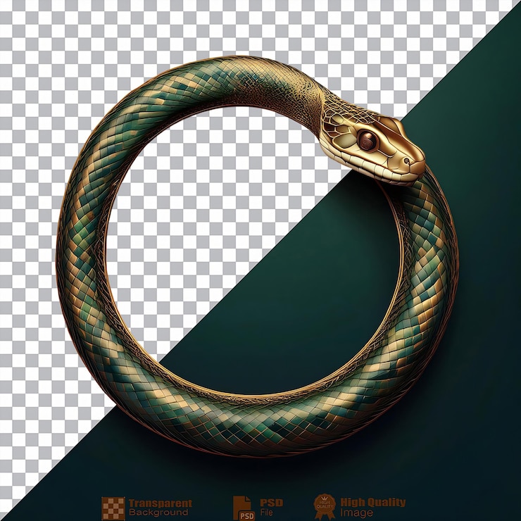 PSD el orbe místico de la serpiente aislado