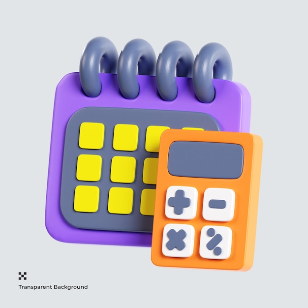 orçamento mensal ícone 3D