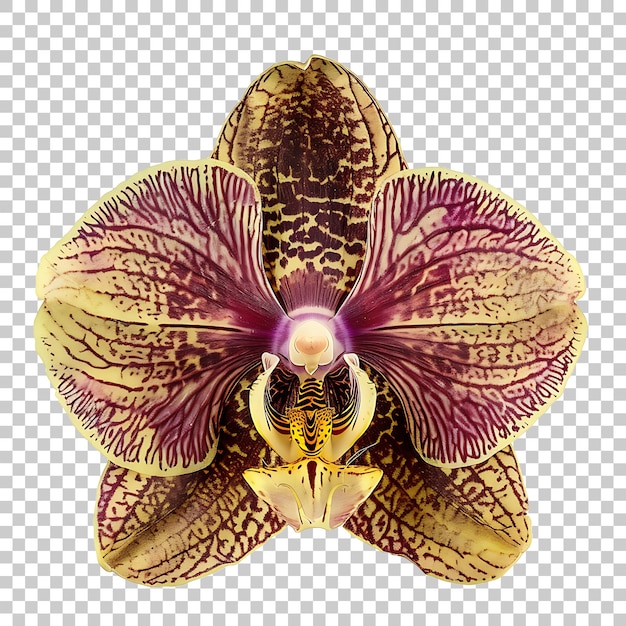 PSD orchidée png avec fond transparent