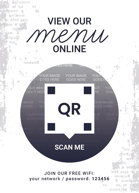 Orden de código QR Menú de pago del restaurante