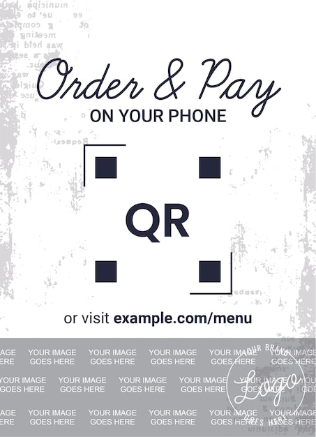 Orden de código QR Menú de pago del restaurante