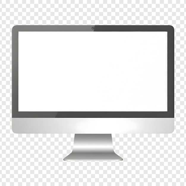 Un ordinateur de bureau moderne avec un écran vide