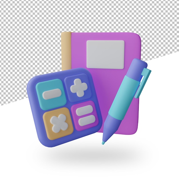 Ordinateur Portable Avec Illustration De Rendu 3d Stylo