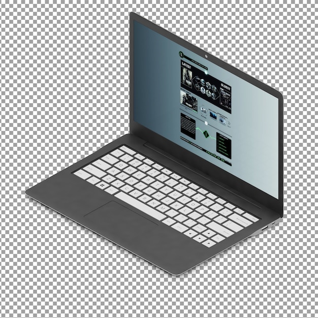 Ordinateur Portable Isométrique