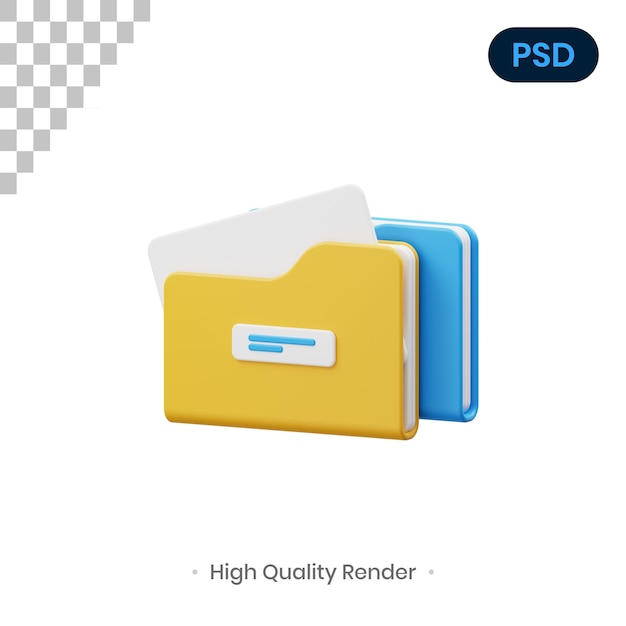 Ordner 3d icon premium psd