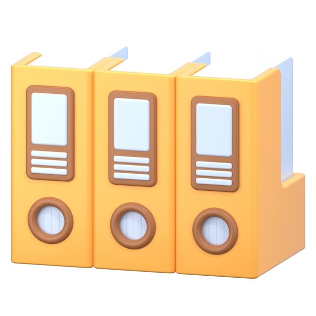 Ordner 3D-Illustration-Ikonen-Pack-Element