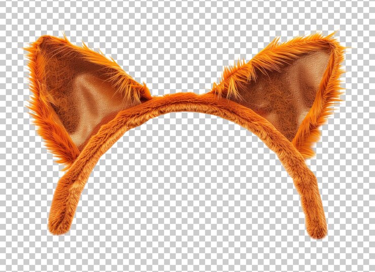PSD orelhas de gato isoladas em fundo transparente