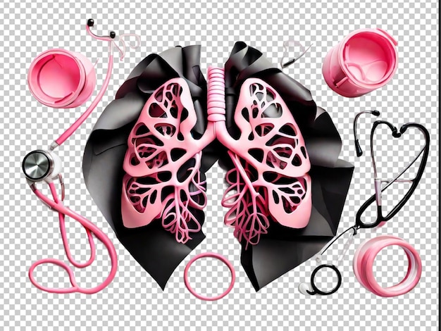 PSD organe interne humain vecteur libre avec fond pulmonaire