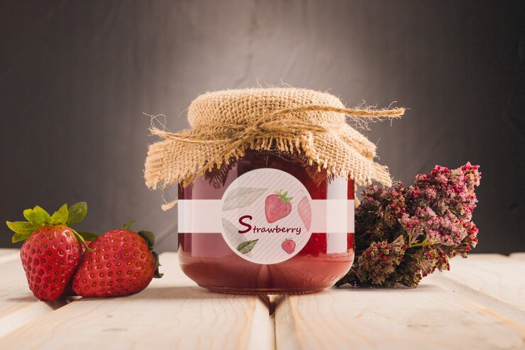 PSD organic honey with strawberry flavour