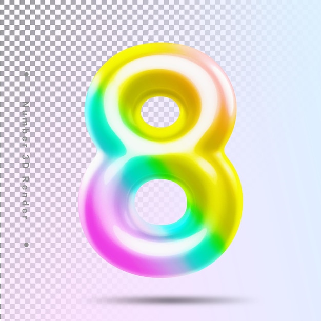 Orgulho do número 8 3d