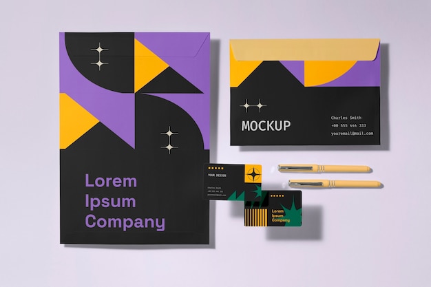 Original-Branding-Identitäts-Mockup