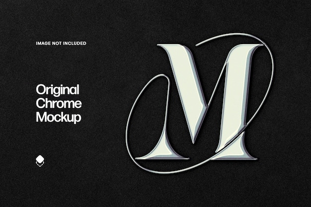 Originales Chrom-Logo-Modell