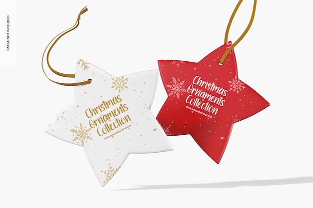 PSD ornamentação de estrela de natal