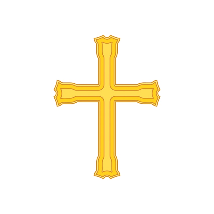 PSD ornamentelle kreuzillustration