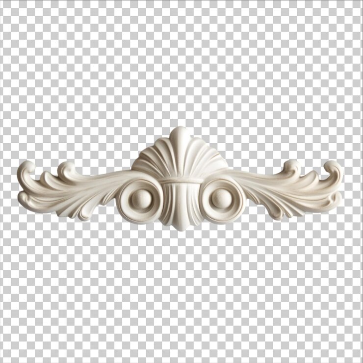 PSD ornamenti eleganti di conchiglie e rotoli