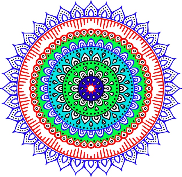 ornamento de mandala linear fundo de mandala
