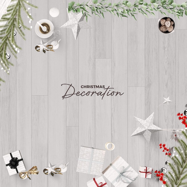 Ornamento della decorazione di Natale in 3d renderin