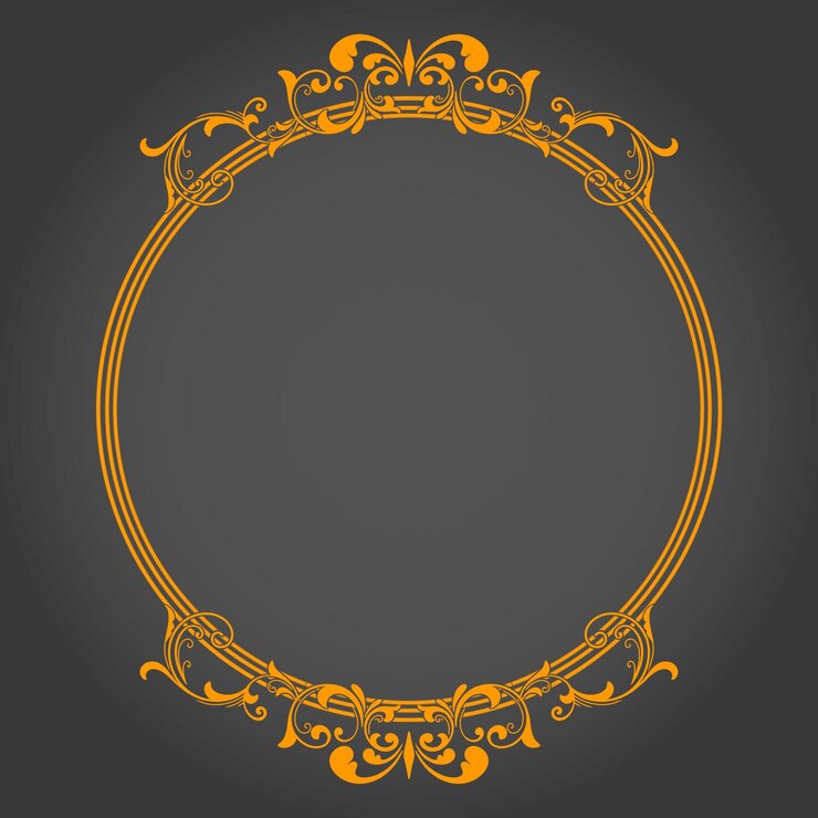 PSD ornamento frontera floral de boda vintage