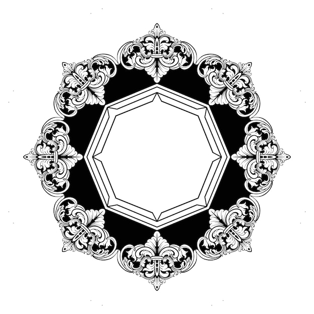 Ornamento ilustração vintage