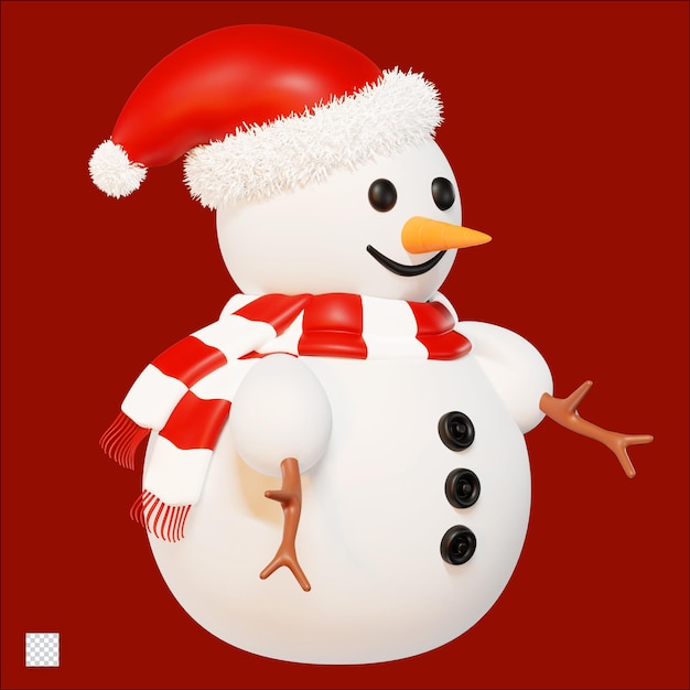 Ornamento de muñeco de nieve navideño 3D para la decoración