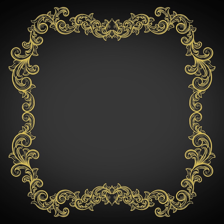 PSD ornamento vintage floral casamento simples