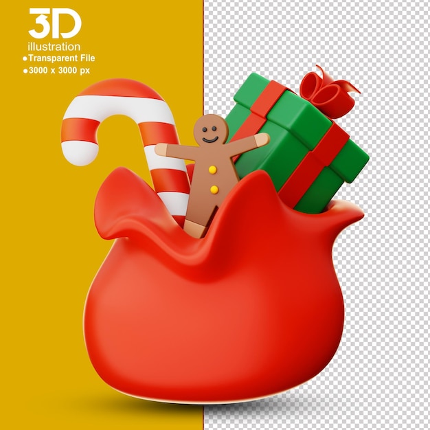 Ornamentos de natal isolados em fundo transparente png