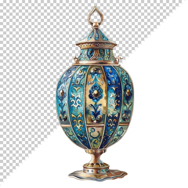 Ornamentos islâmicos de eid mubarak e eid ul fitr em fundo transparente isolado