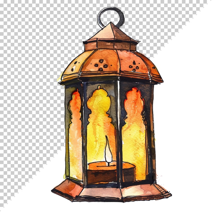 PSD ornamentos islámicos de eid mubarak y eid ul fitr en un fondo transparente aislado