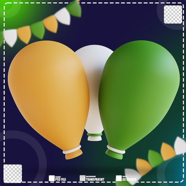 Ornement De Ballon Illustration 3d