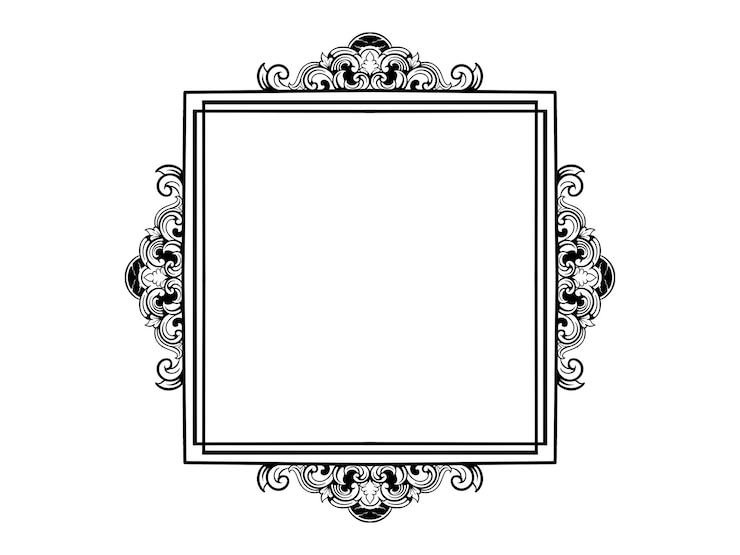 PSD ornement de gravure