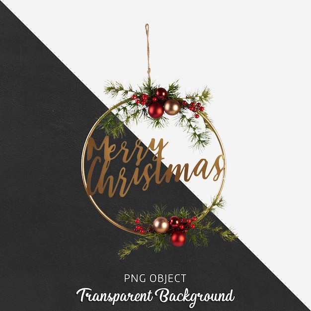 PSD ornement de noël sur transparent