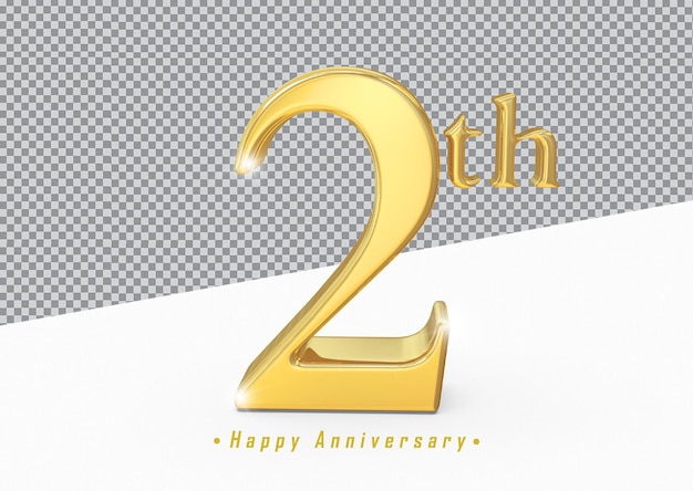 Oro 2° Buon Anniversario 3d