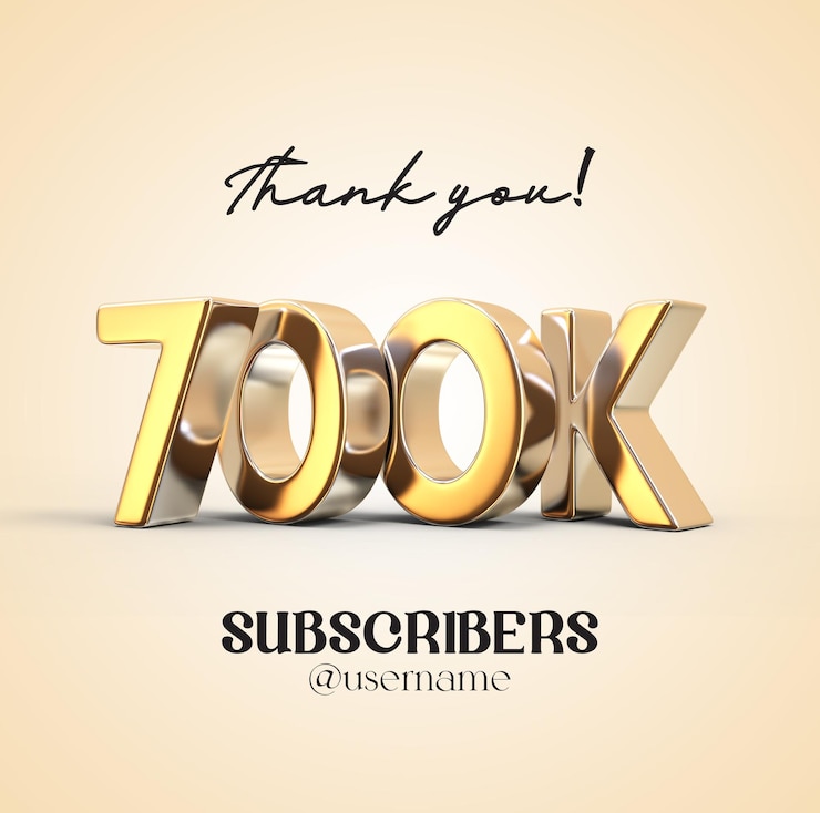 PSD oro 3d 700k youtube grazie