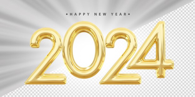 Oro feliz año nuevo 2024