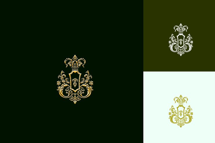 PSD el oro y el negro del logotipo es un símbolo de la compañía