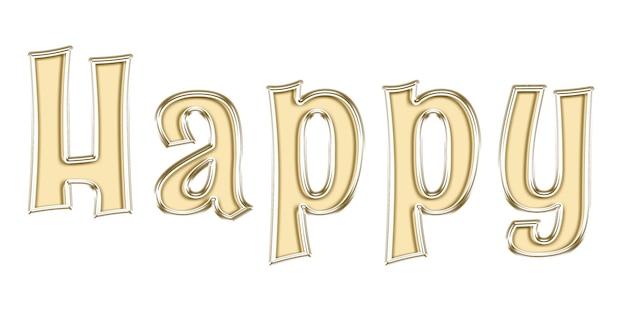 Oro palabra vidrio brillo texto carta fiesta diseño feliz sonrisa