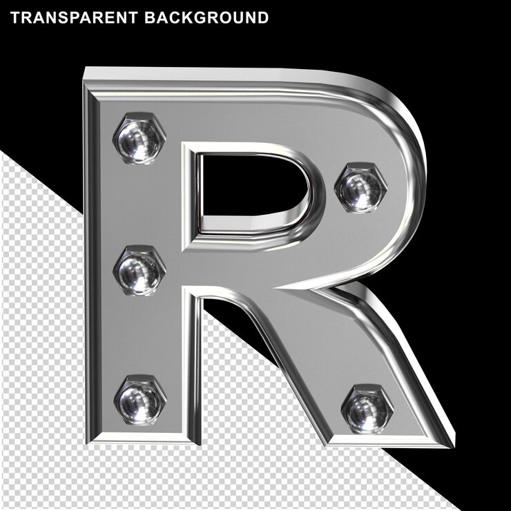 PSD oro con tornillos letra r