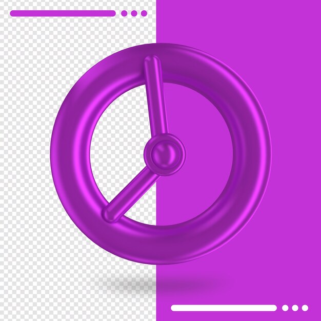 Orologio in rendering 3d